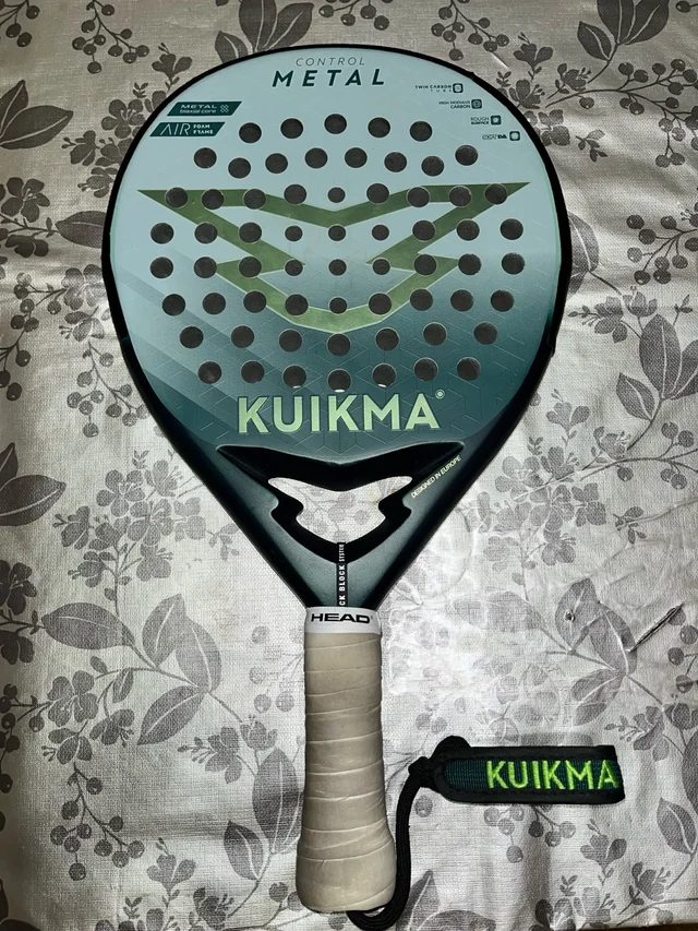 Pala de pádel Adulto - Kuikma Control Metal padel racket front view