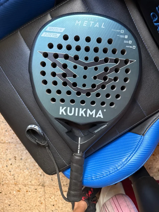 Pala de pádel Adulto - Kuikma Hybrid Metal padel racket front view