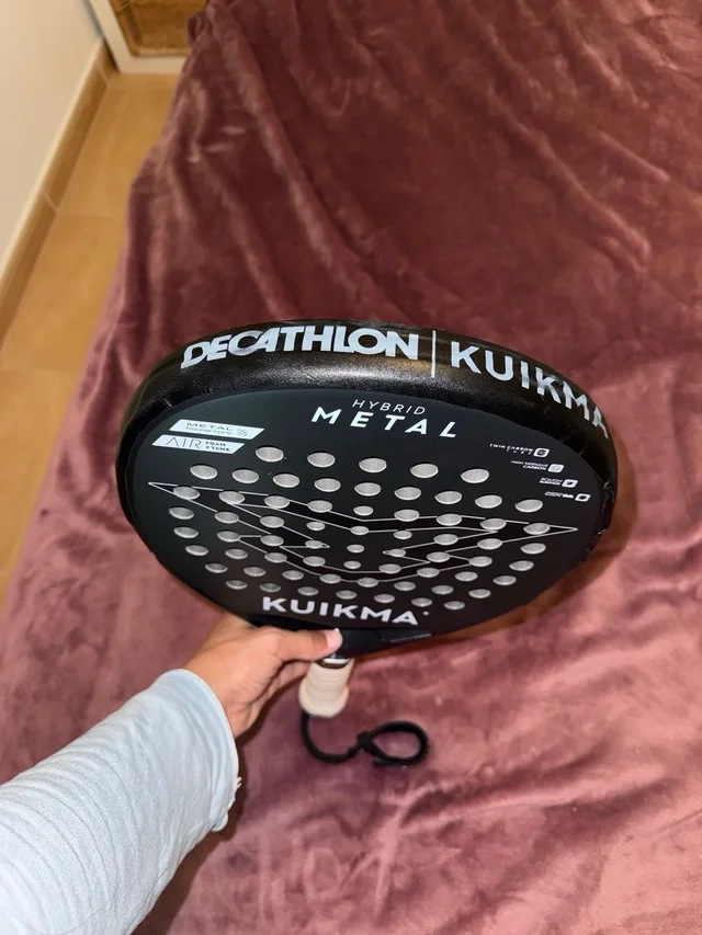 Pala de pádel Adulto - Kuikma Hybrid Metal padel racket detail