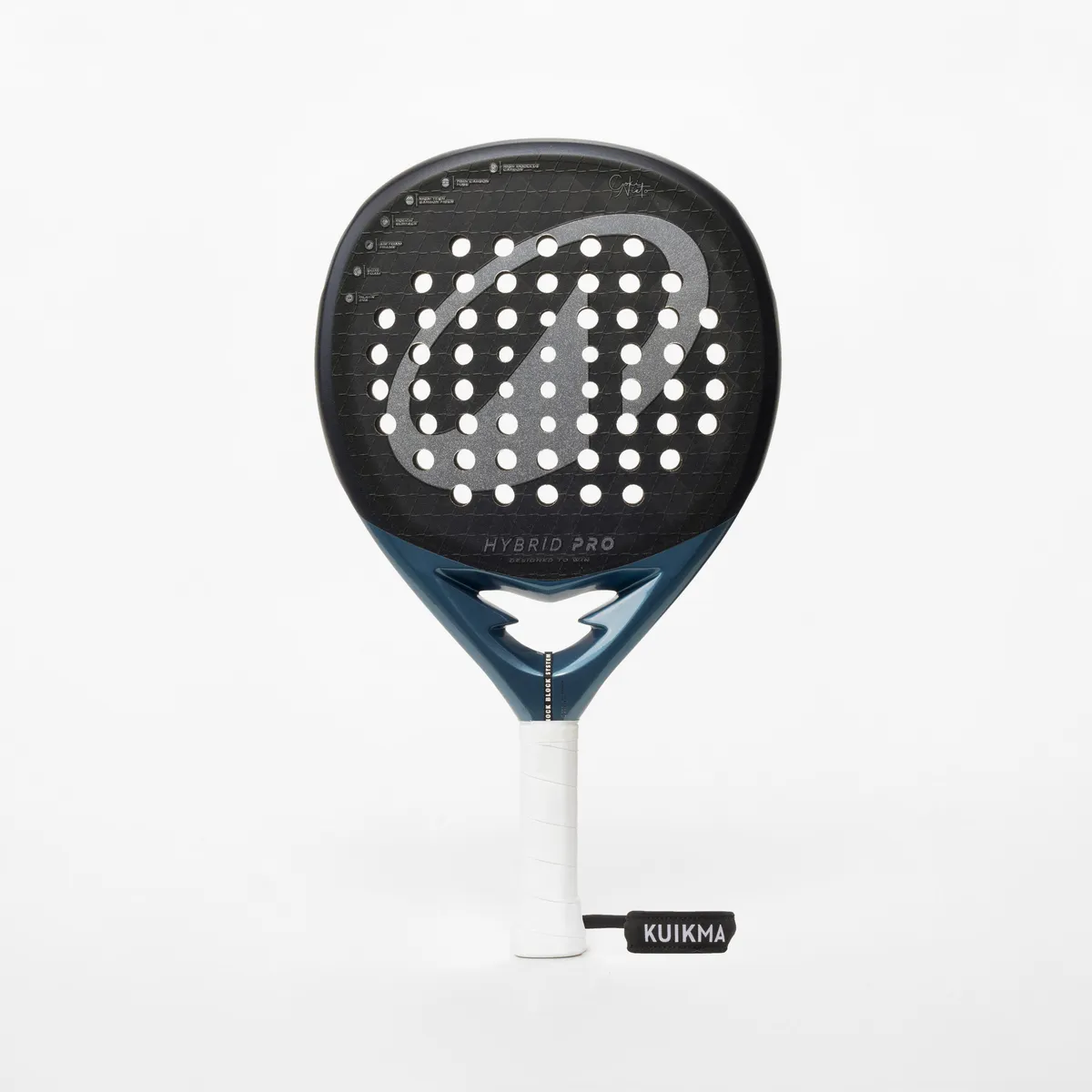 Kuikma Hybrid Pro Coki Nieto padel racket front view