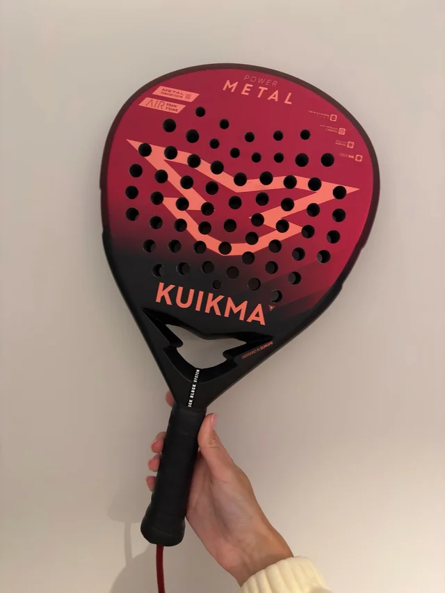 Pala de pádel Adulto - Kuikma Power Metal padel racket front view