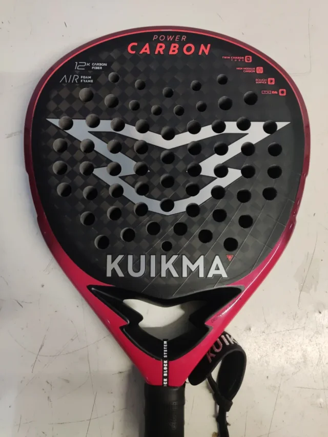 Pala de pádel Kuikma PR POWER Carbon padel racket front view