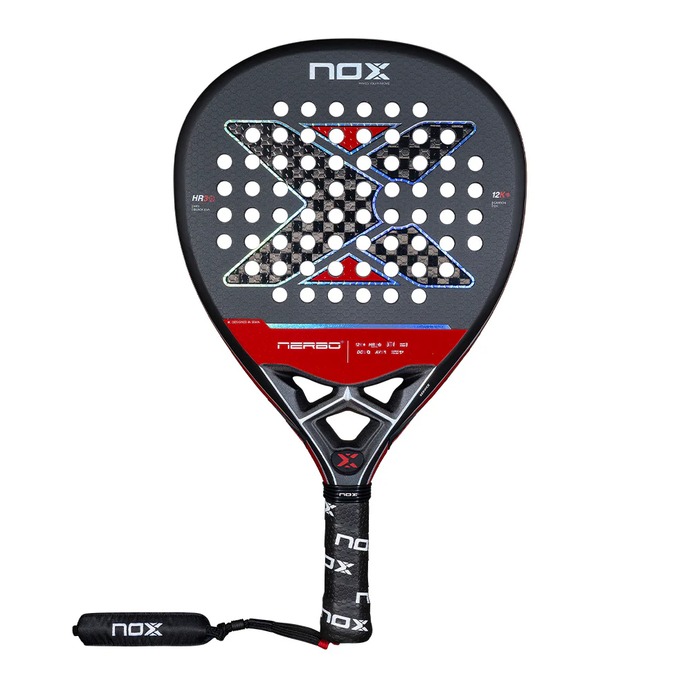 NOX NERBO + 12K 2026 padel racket front view
