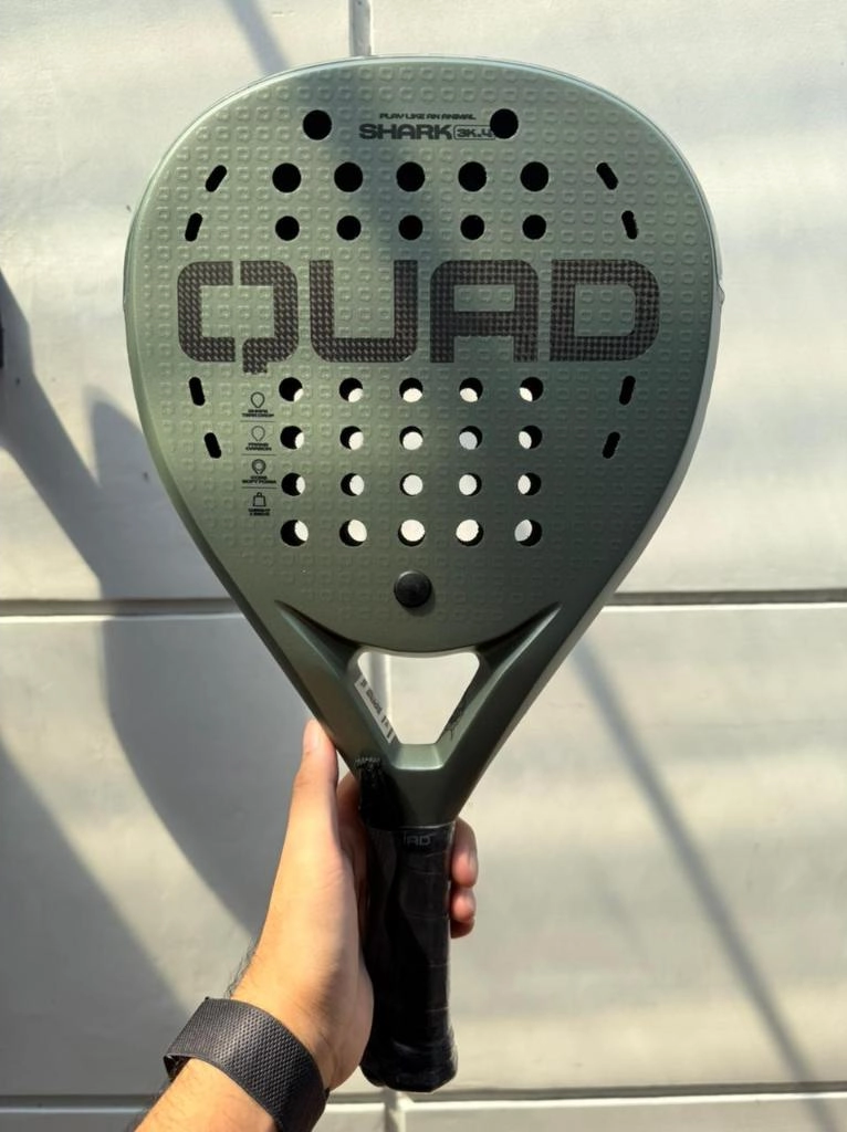 QUAD Shark Padel Racket padel racket front view