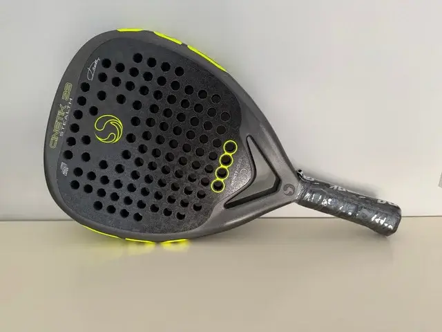 SANE Cinetik 28 Stealth LTD - Javi Ruiz Edition padel racket front view
