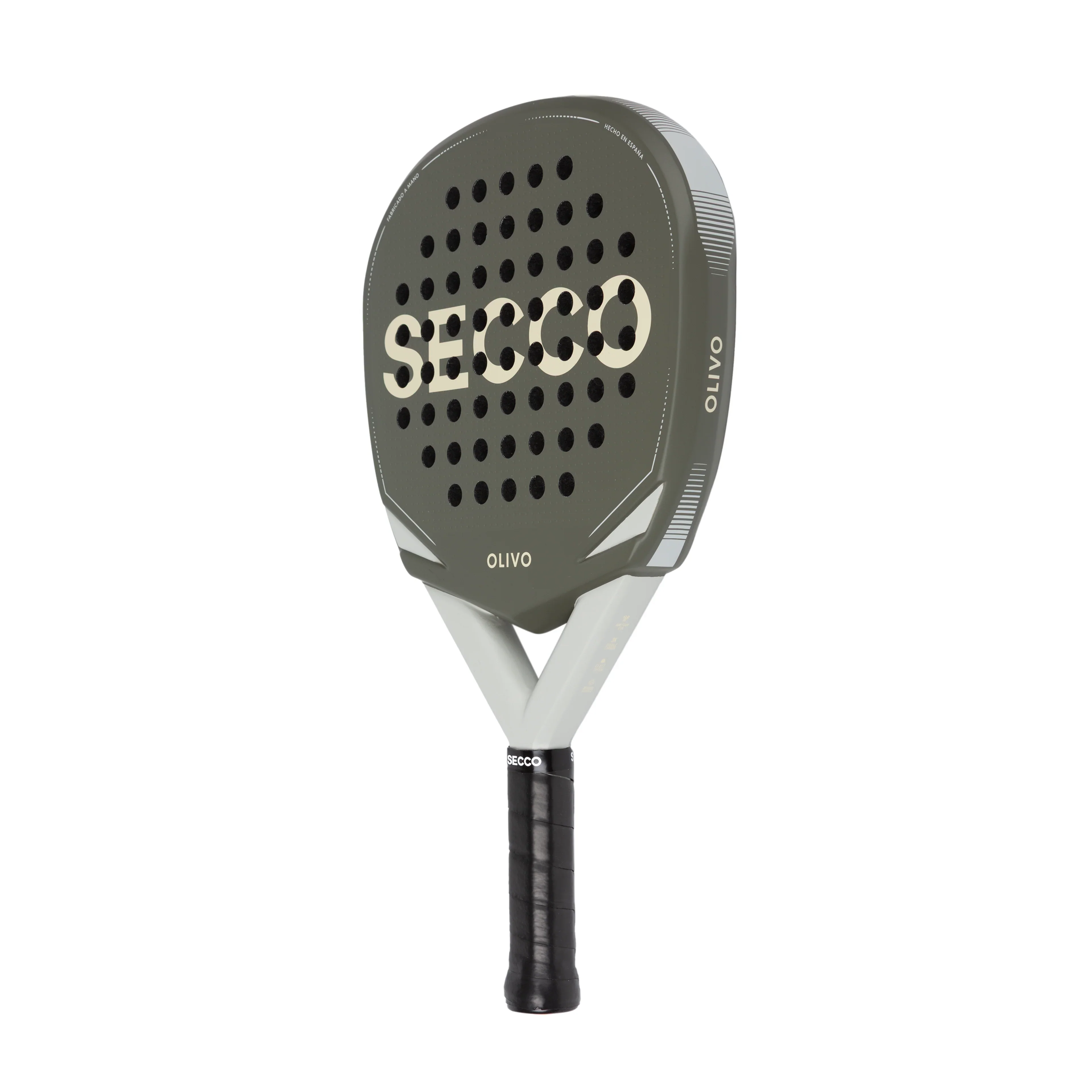 Secco Olivo padel racket front view